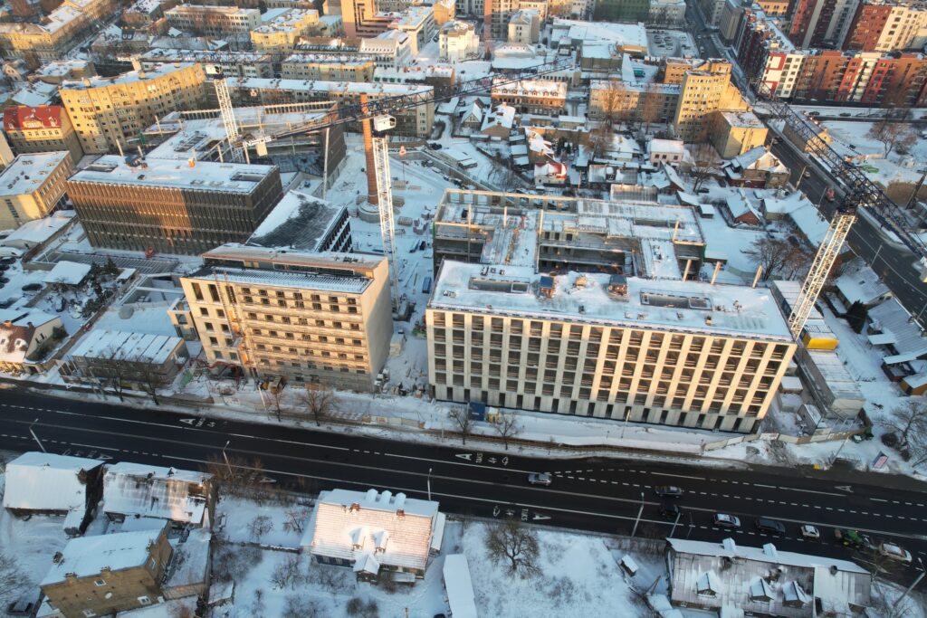 Cyber City 1 etapas (Švitrigailos g. 32) - Office center - construction photos