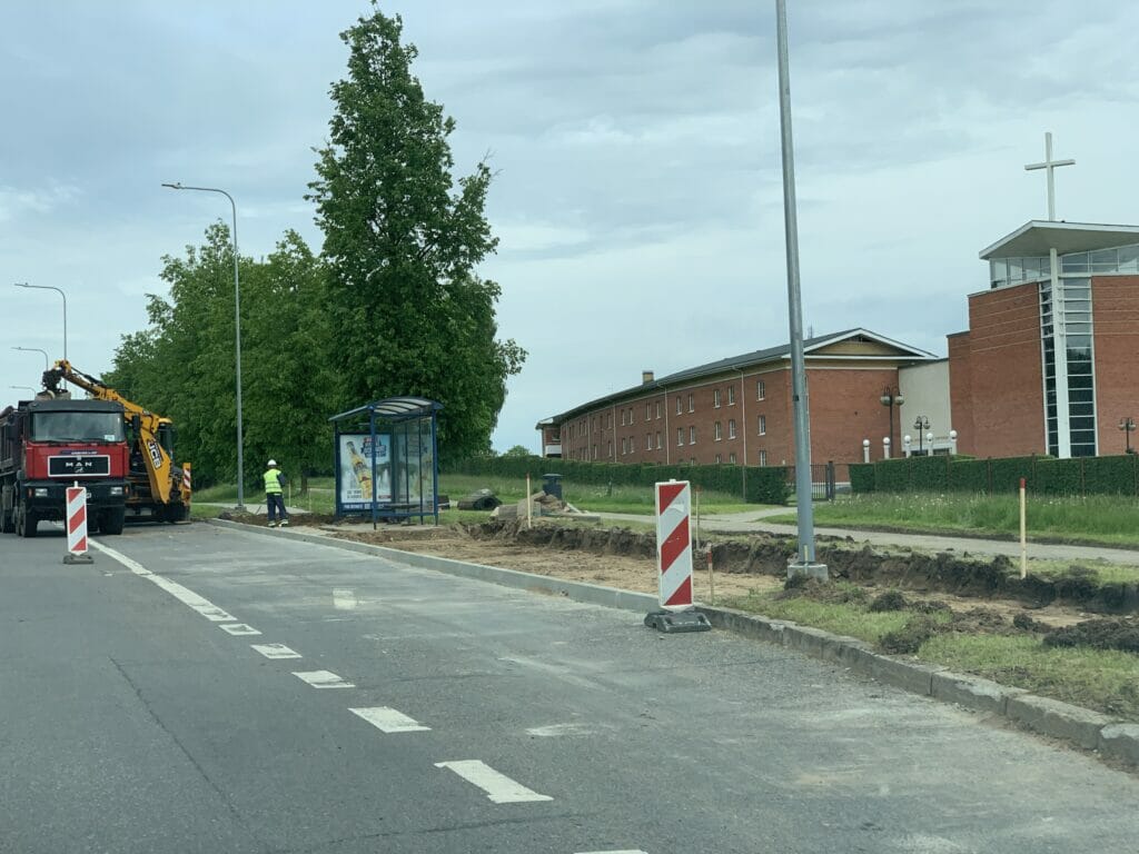 Jeruzalės g. ir Kalvarijų g. dviračių takas (Jeruzalės g., Kalvarijų g.) - Bike path - construction photos