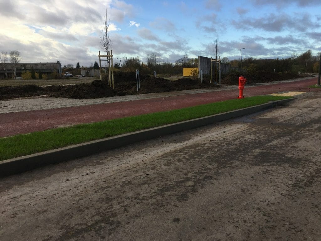 Aleksoto inovacijų pramonės parkas (Europos pr. 27) - Street - construction photos