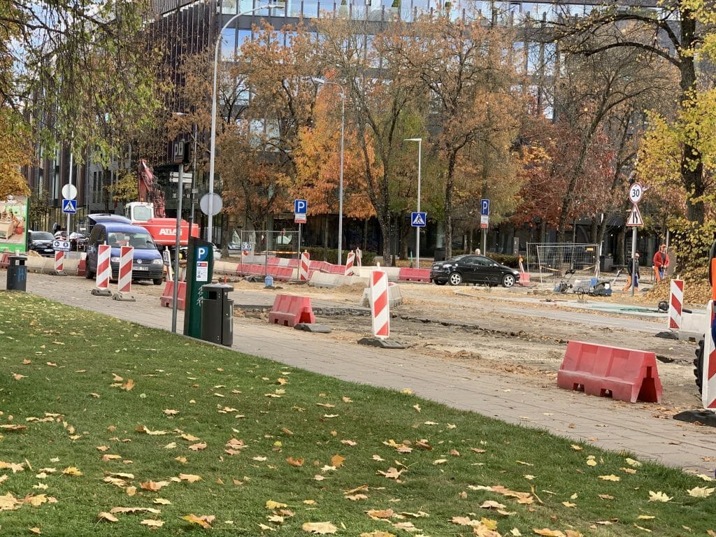 Algirdo g. dviračių takas (Algirdo g.) - Jalgrattatee, Tänav - ehituse fotod