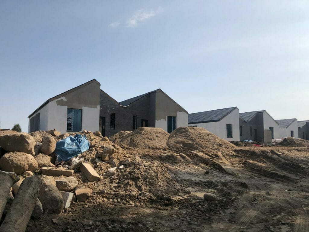 Papiškių g. namai (Papiškių g. 37, 39, 41, 43) - Row housing - construction photos