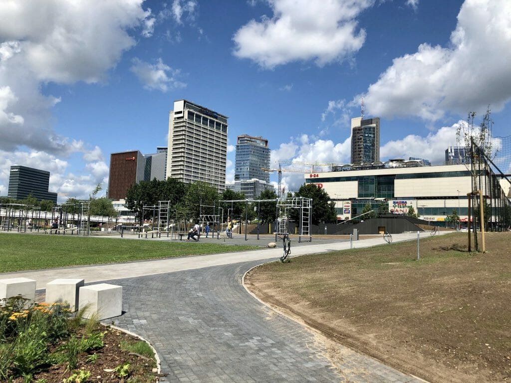 Neries dešiniosios krantinės (Upės g.) - Bike path, Sports field or court, Waterside - construction photos