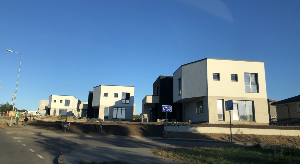 Armėnų namai (Armėnų g. 2, 14, 19 / Savičiūnų g. 3, 5, 7) - Row housing - construction photos