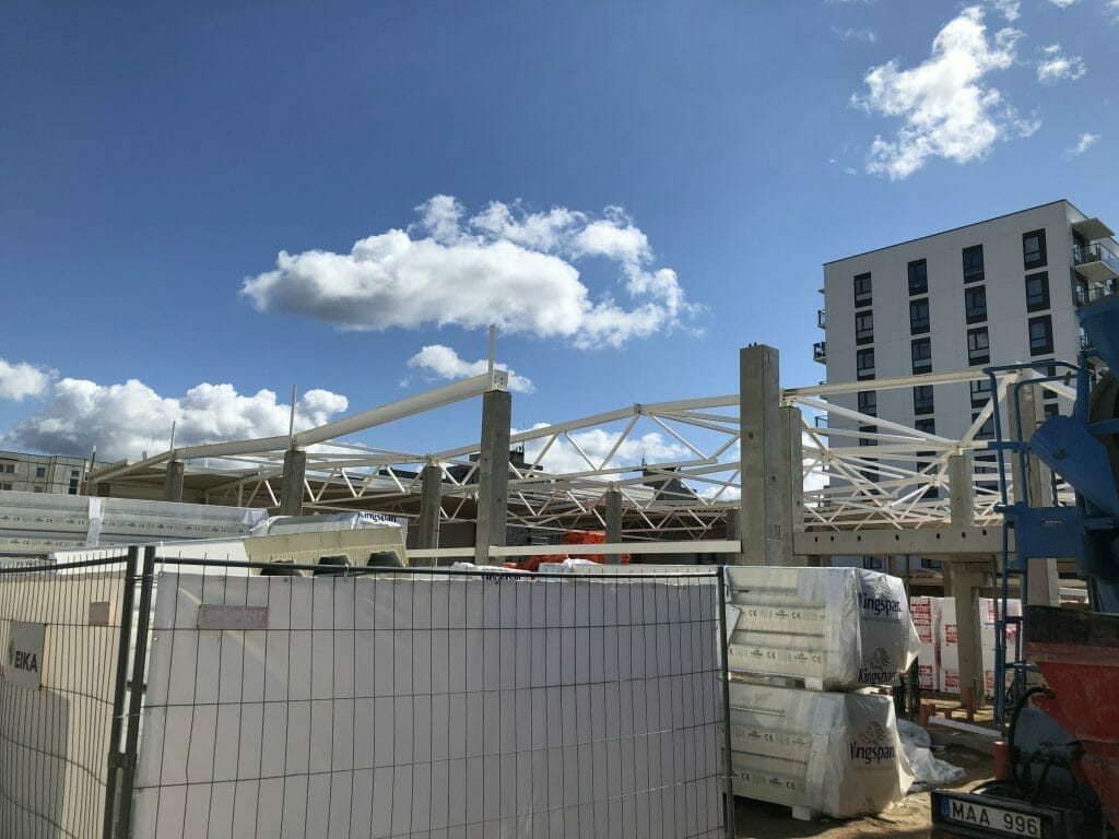 IKI Karaliaučiaus g. (Karaliaučiaus g. 9A) - Food store - construction photos