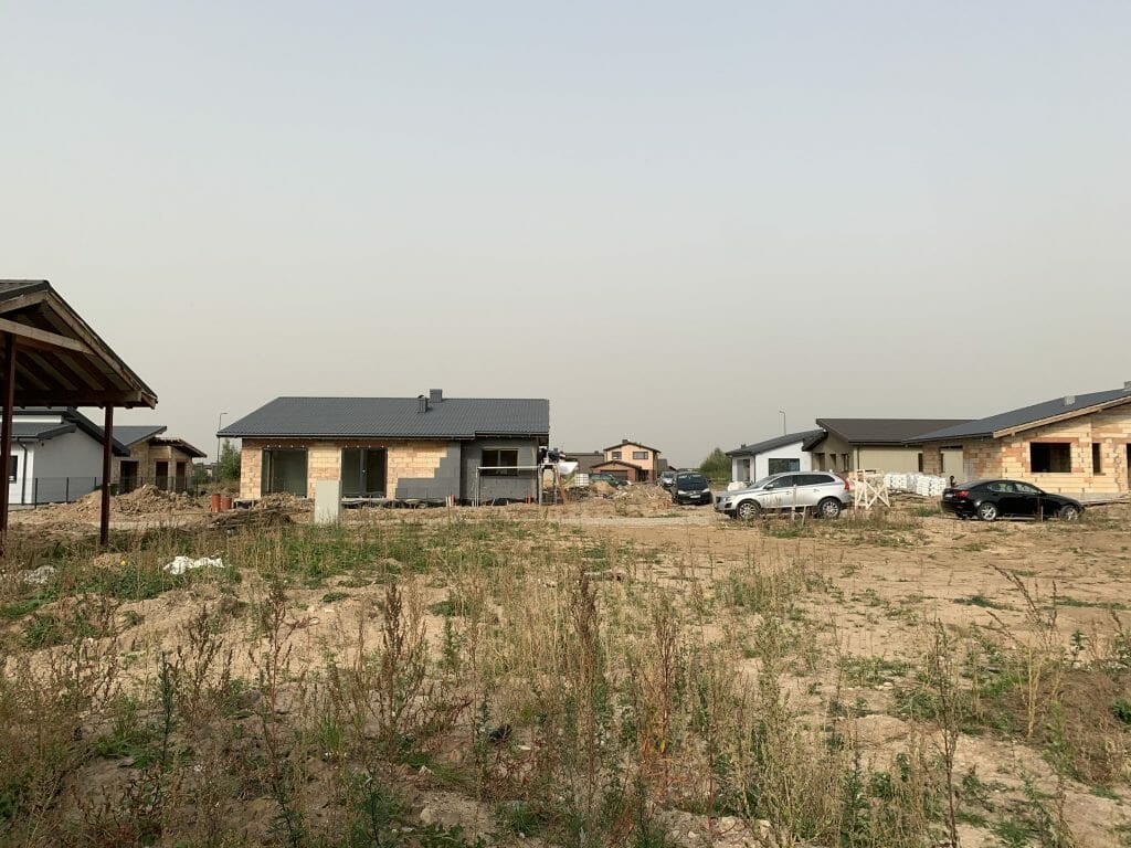 17 perlų (Uždaroji g.) - Private house community - construction photos
