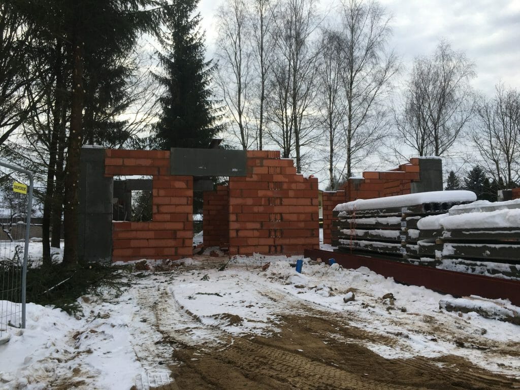 Ąžuolo kvartalas 1 etapas (Bernotų g. 1, Bernotų g. 17, Lavoriškių g. 1, Karmazinų g. 2) - Row housing - construction photos