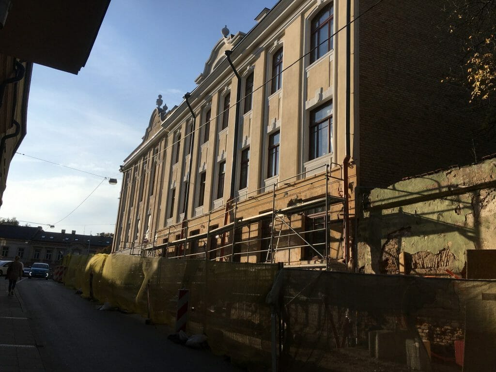 Radvilų rūmų pietų korpuso ir rytų paviljono atkūrimas (Vilniaus g. 24) - Museum - construction photos