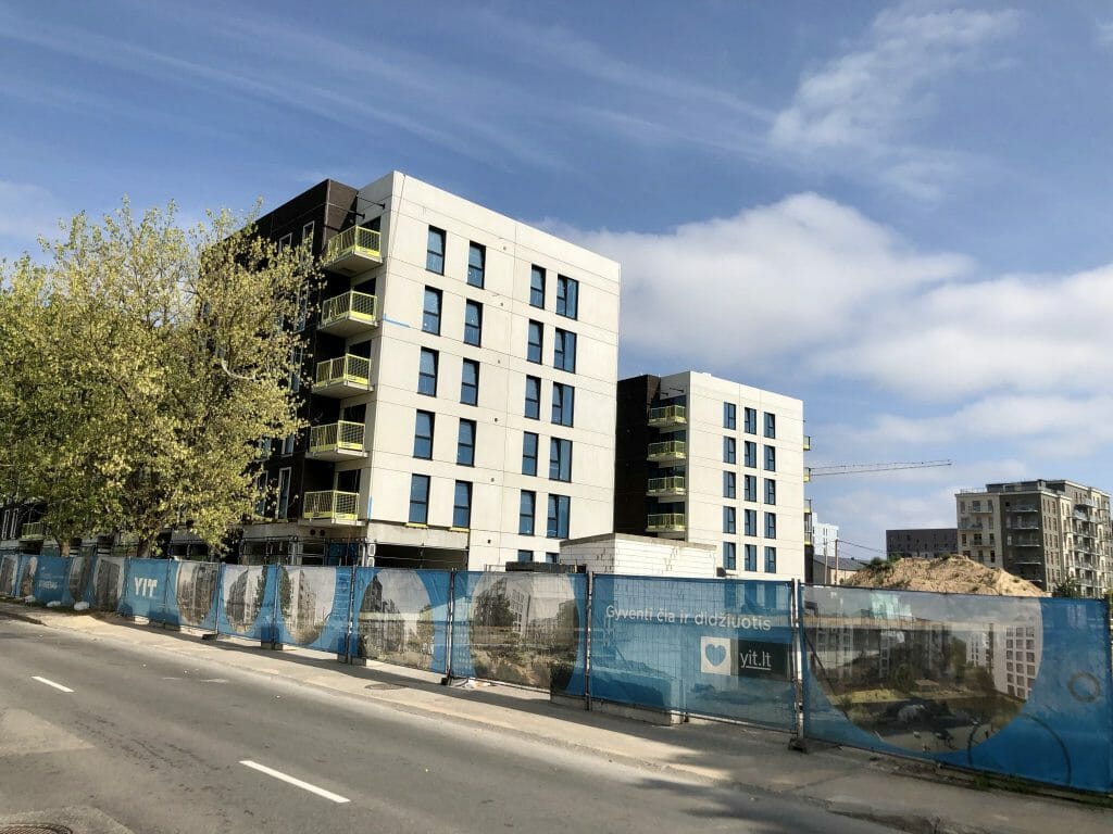 Naujasis Skansenas 1 etapas (Linkmenų g. 15) - Multi apartment - construction photos