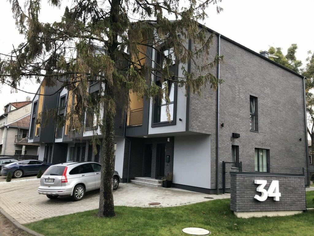 Archi namai (Archyvo g. 34, 34B, 40) - Row housing - construction photos