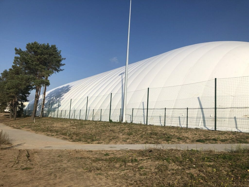 Pilaitės gimnazijos sporto aikštynas (Įsruties g. 3) - Sports field or court - construction photos