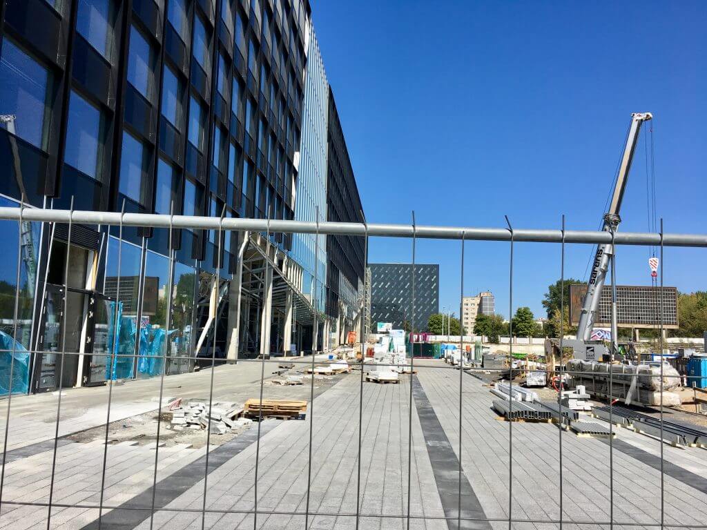Business Stadium promenada (Rinktinės g. 3) - Square - construction photos