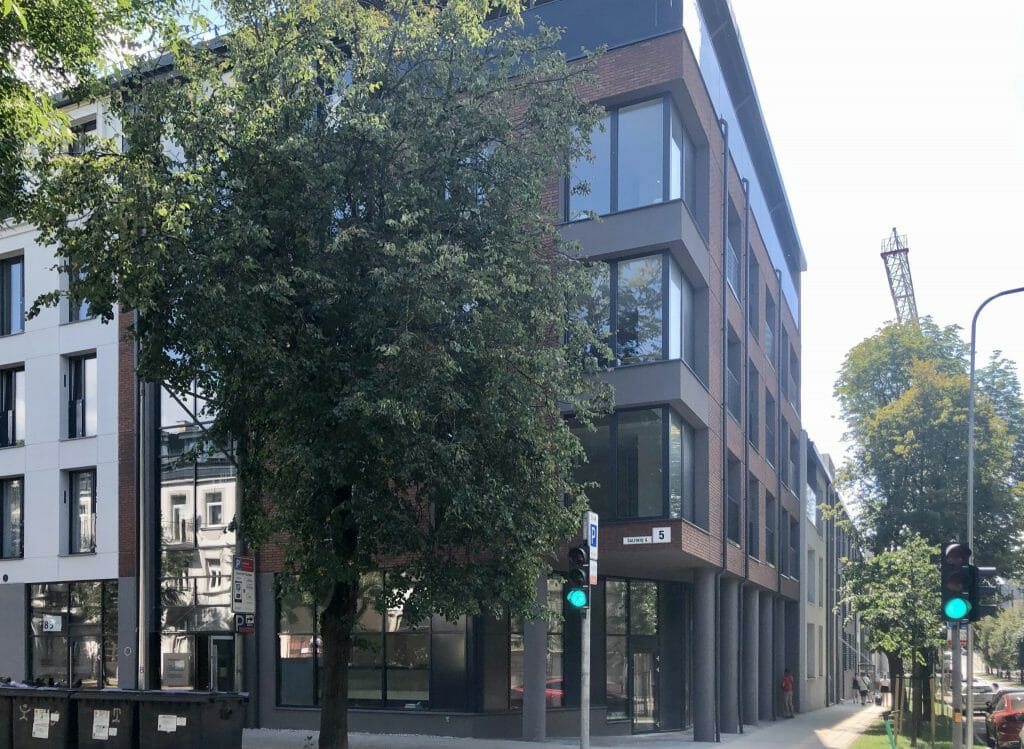 Baltas lapas Mindaugo 1 etapas (Aguonų g. 17) - Multi apartment - construction photos