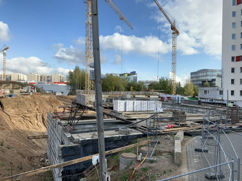 Leičių kiemas 6 etapas (Leičių g. 21) - Multi apartment - construction photos