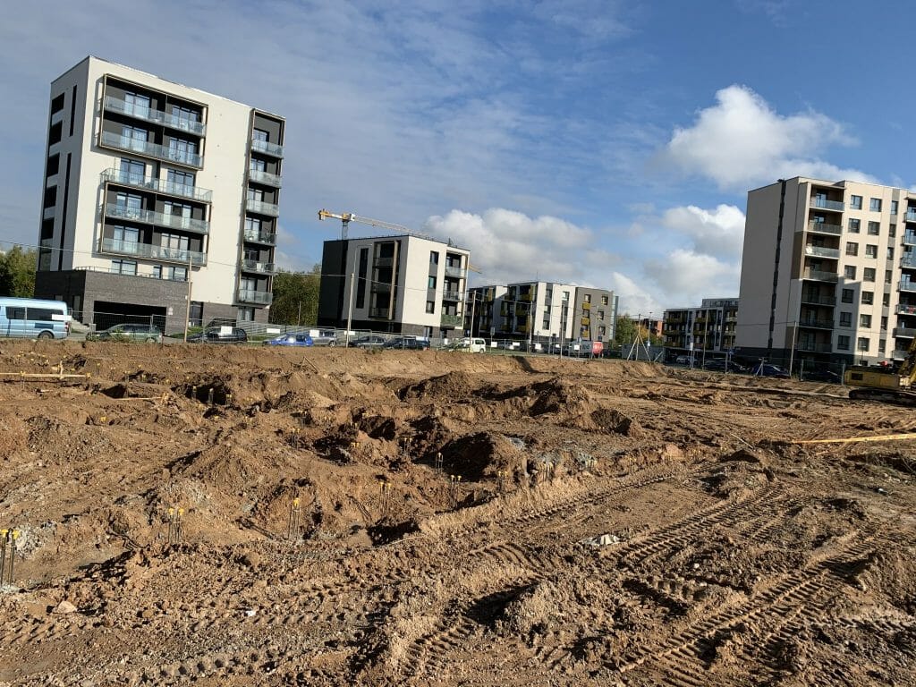 7 vakarai (Budiniškių g. 6, 8) - Multi apartment - construction photos