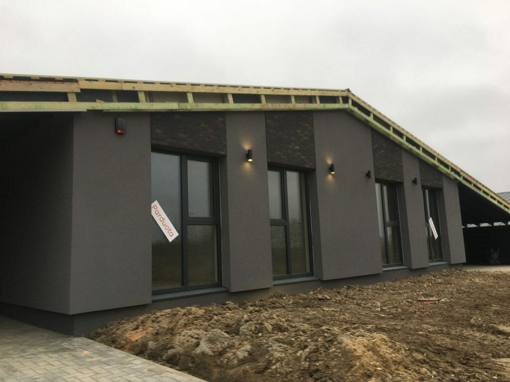 Sakalų namai (Minties g. 2, 4, 6, 8, 10, 12, 14) - Row housing - construction photos