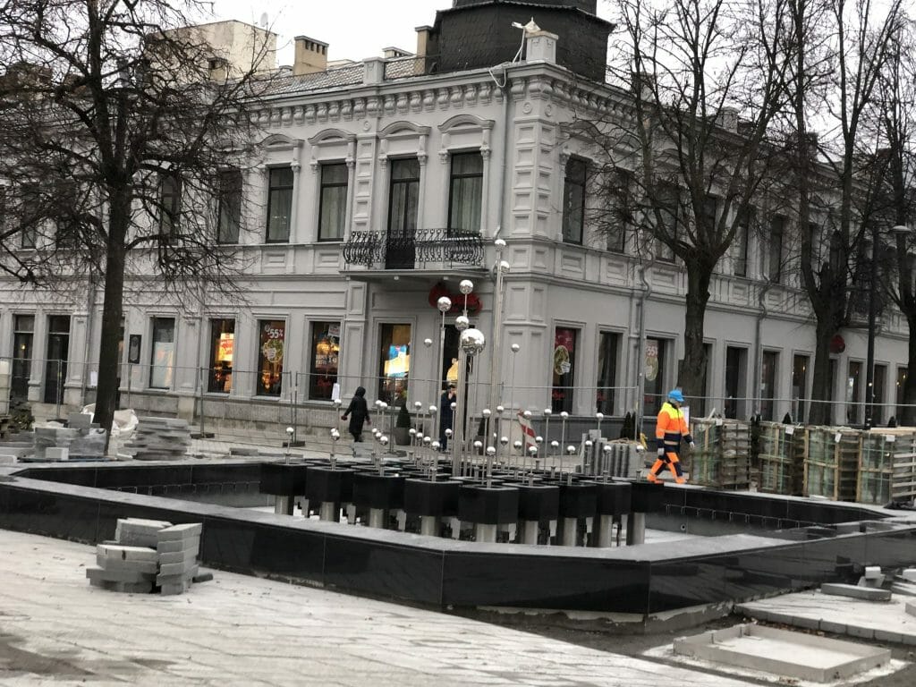 Laisvės al. 2 etapas (Laisvės al.) - Pedestrian path - construction photos