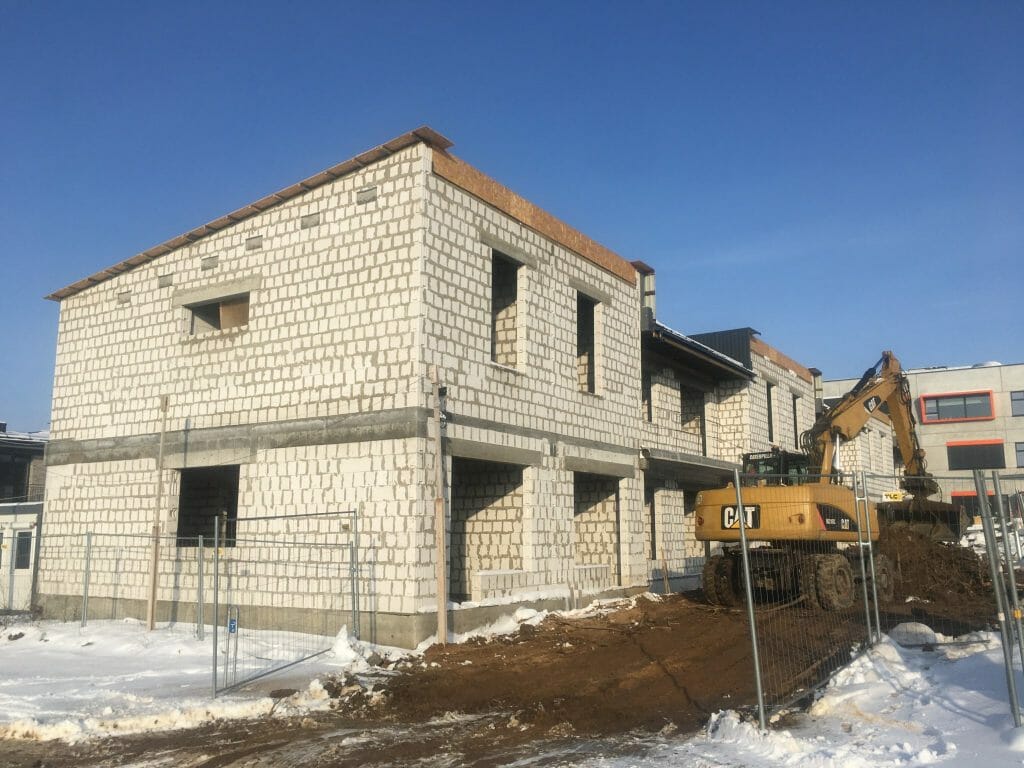 Lukšinės namai (Albanų g. 10) (Albanų g. 10) - Row housing - construction photos