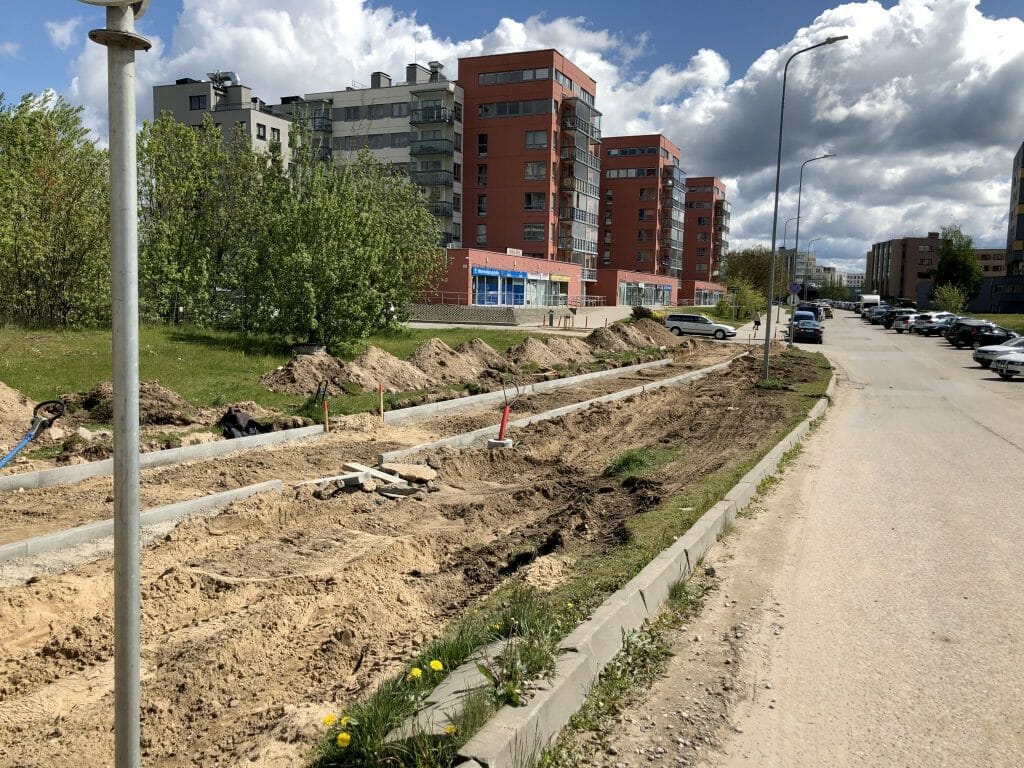 Rimi Pavilnionių g. (Pavilnionių g. 22) - Pārtikas veikals - būvdarbu attēli