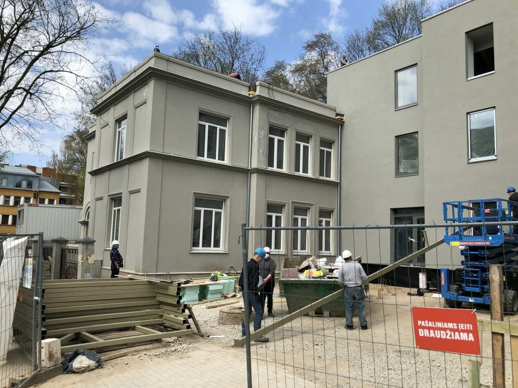 LSMU Emanuelio Levino centras (V. Putvinskio g. 14) - Cultural center - construction photos