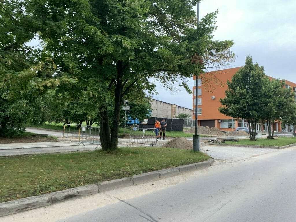 Fabijoniškių g. dviračių takas nuo Ateities g. iki Ukmergės g. (Fabijoniškių g.) - Bike path - construction photos