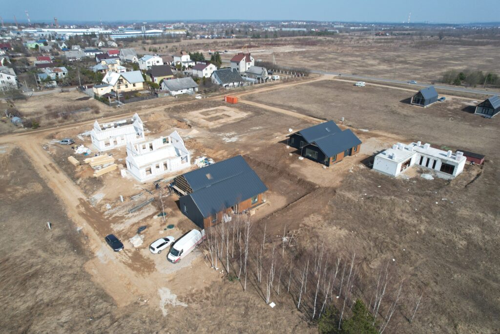 Fabriko g. namai (Fabriko g. 37, 37B, 37E, 37F, 37G,) - Row housing - construction photos