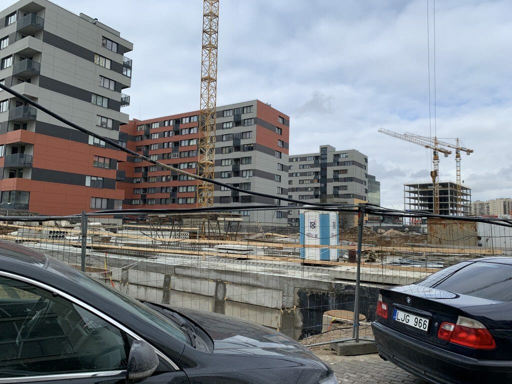 Leičių kiemas 6 etapas (Leičių g. 21) - Multi apartment - construction photos