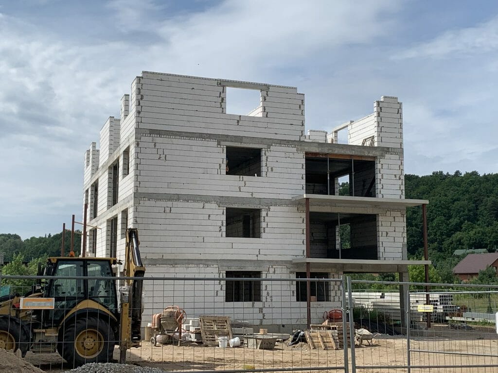 Lampėdžio takas 1 etapas (Įkalnės aklg.) - Multi apartment - construction photos