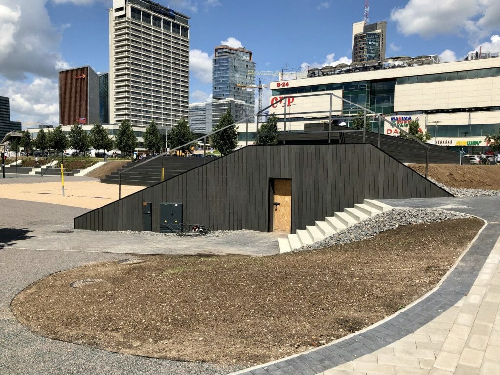 Neries dešiniosios krantinės (Upės g.) - Bike path, Sports field or court, Waterside - construction photos