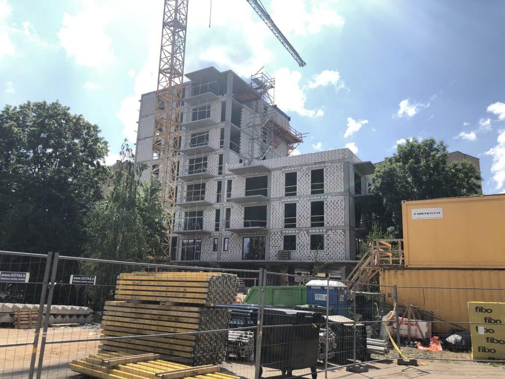 N-GARDEN (Naugarduko g. 50B) - Multi apartment - construction photos