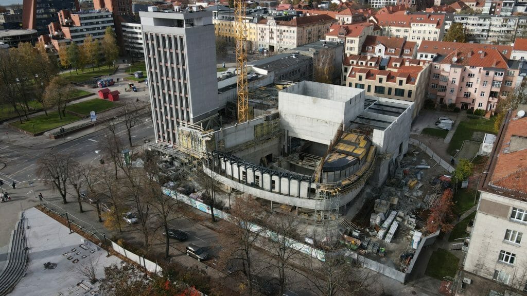 Klaipėdos muzikinis teatras (Danės g. 19) - Cultural center - construction photos