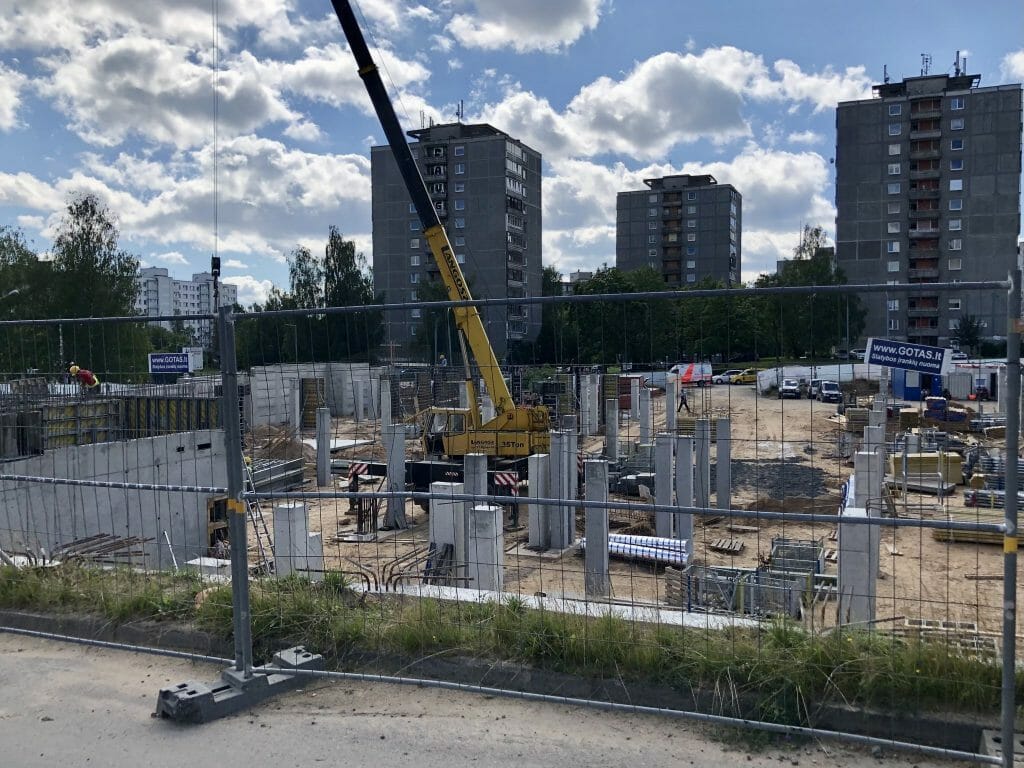 Viršuliškių stogai (Viršuliškių g. 38) - Multi apartment - construction photos