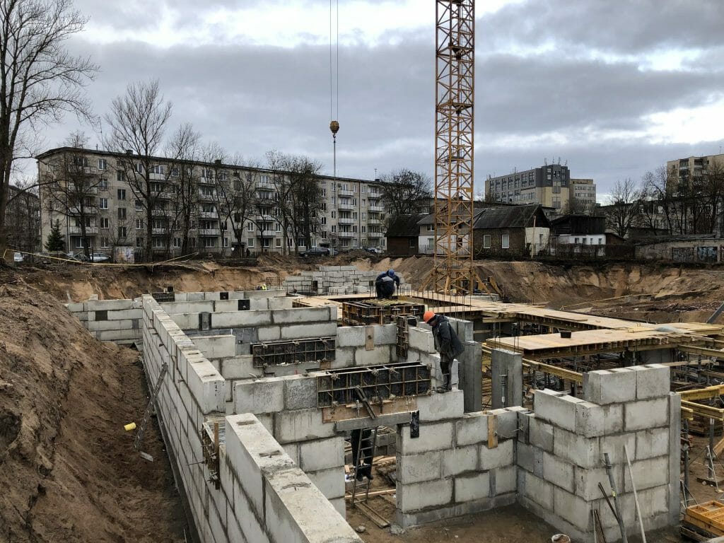 Liveup 1 etapas (Naugarduko g. 62) - Korterelamu - ehituse fotod