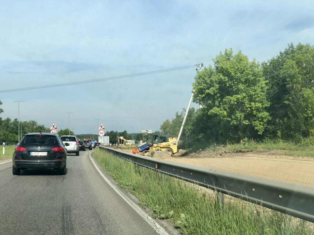Požeminė perėja po A1 (A1 kelias) - Bike path, Pedestrian path - construction photos