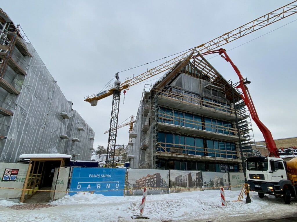 PAUPYS 7 etapas (Aukštaičių g. 19, Paupio g. 50) - Multi apartment - construction photos