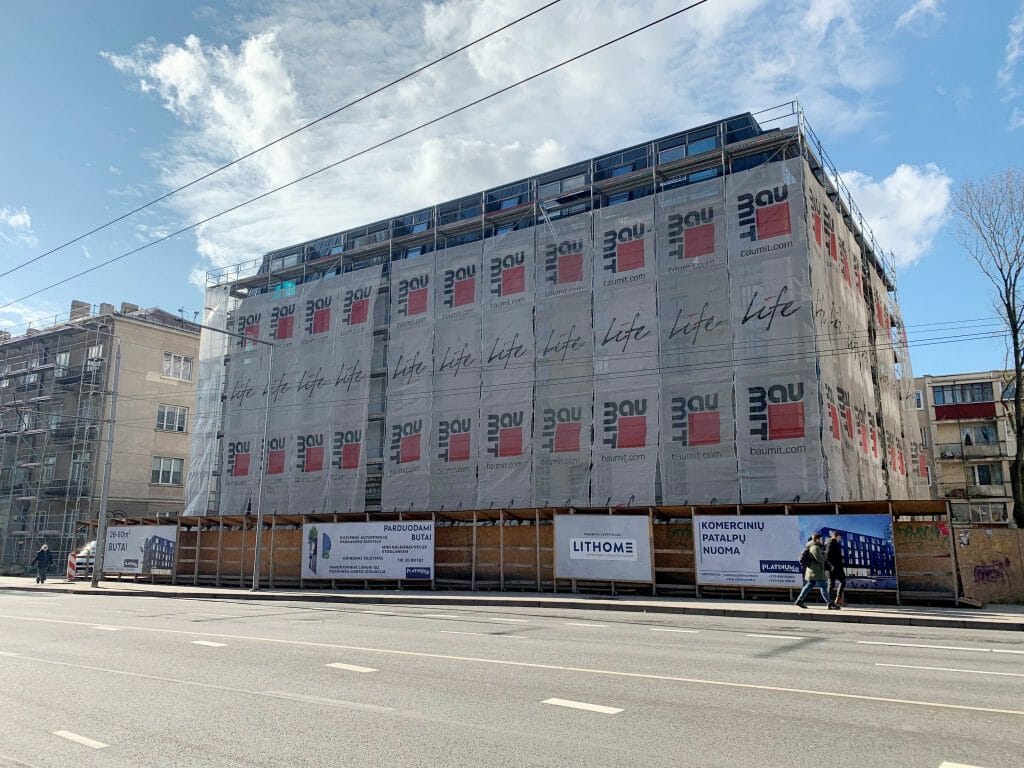 Platinum 48 (Antakalnio g. 48A) - Office center - construction photos