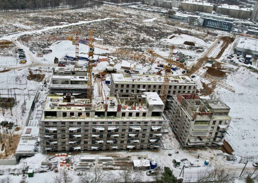 reVINGIS River Space (Geležinio Vilko g. 2) - Multi apartment - construction photos