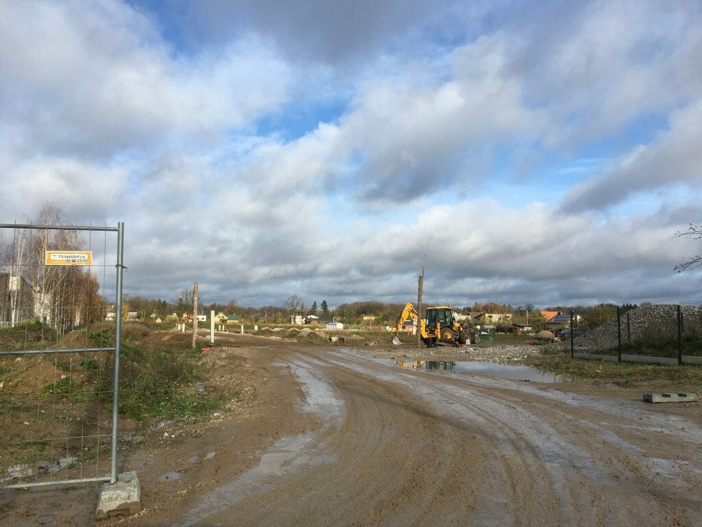 Vynuogyno namai (Varžupio g. 33A, 33B) - Row housing - construction photos