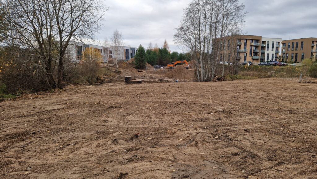 Gilužio g. (Gilužio g.) - Dviračių takas, Gatvė - statybų nuotraukos