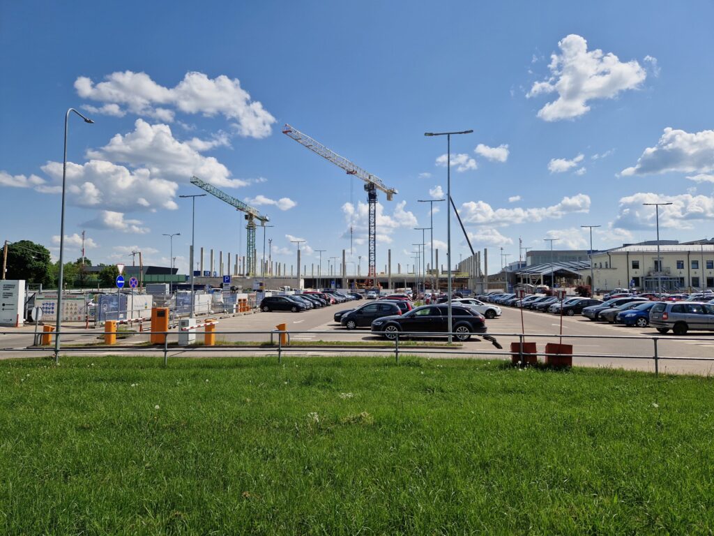 VNO išvykimo terminalas (Rodūnios kel. 2) - Lidosta - būvdarbu attēli