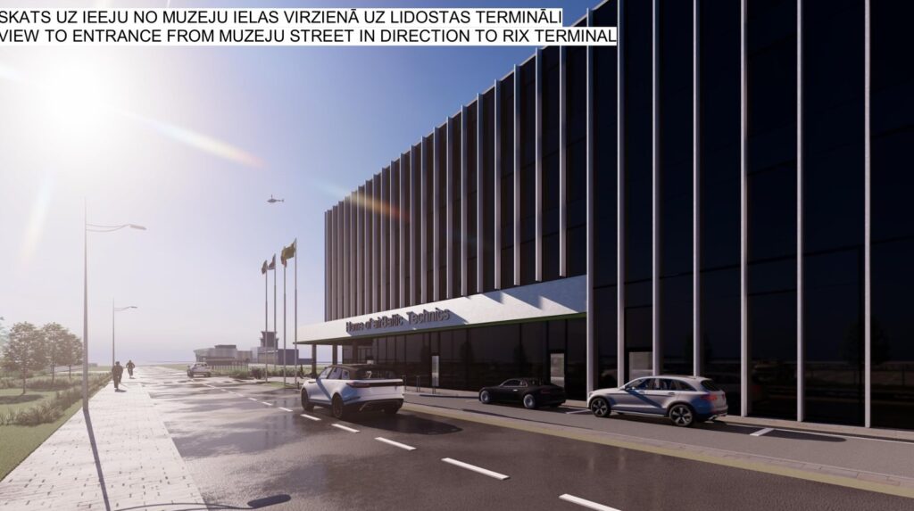 AirBaltic Technical - Gaisa kuģu apkopes un remonta angārs ar biroja telpām (Ziemeļu iela 18) - Office center, Service terminal - visualization