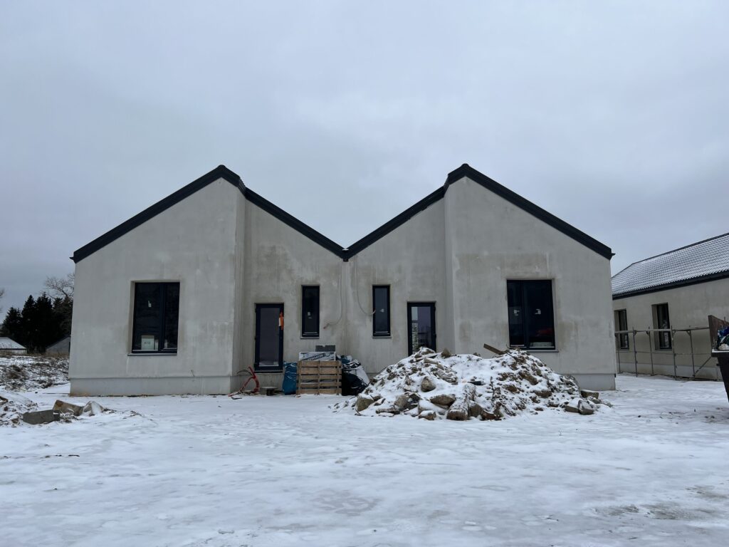 Vorupės namai (Papiškių g., Vorupės g.) (Vorupės g. 66, 68, 74, 76, Papiškių g. 45, 47, 49, 51) - Row housing - construction photos