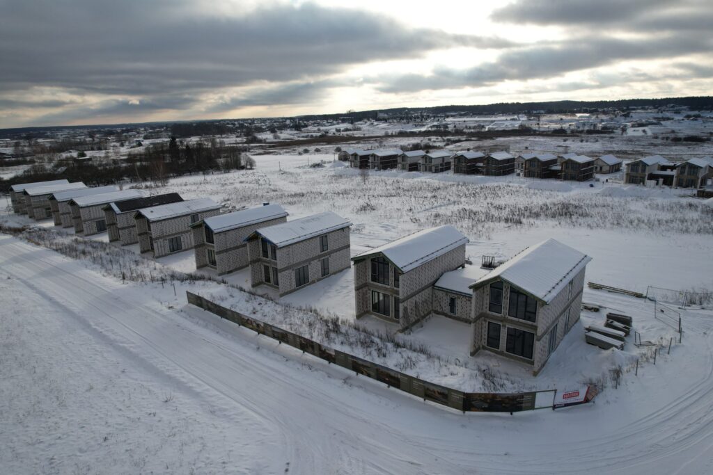 Spanguolių takai (Kikilių g. 2 - 68) - Row housing - construction photos