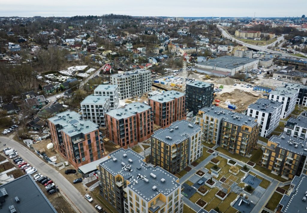 Vilnelės skverai 2 etapas (Manufaktūrų g. 7) - Multi apartment - construction photos