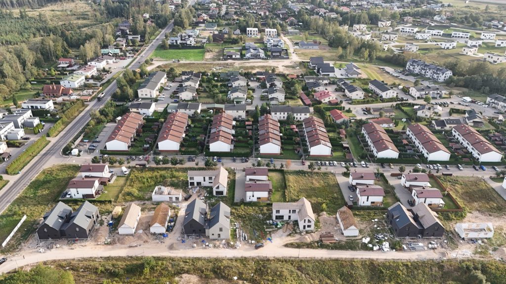 Žvaigždžių gatvės namai (Žvaigždžių g. 2, 4, 6, 8) - Private house community - construction photos