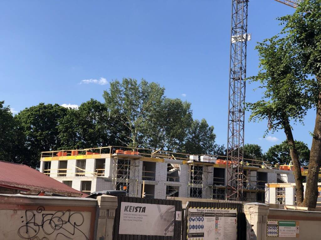 Sierakausko 25 1 etapas (Z. Sierakausko g. 25) - Multi apartment - construction photos