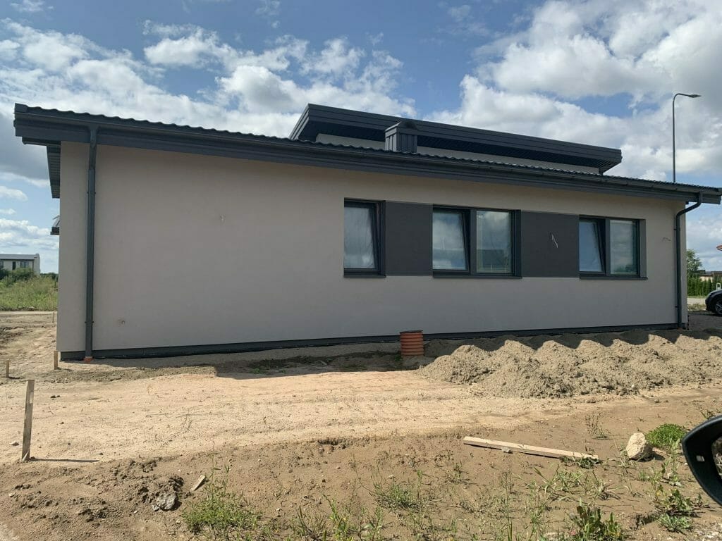 17 perlų (Uždaroji g.) - Private house community - construction photos