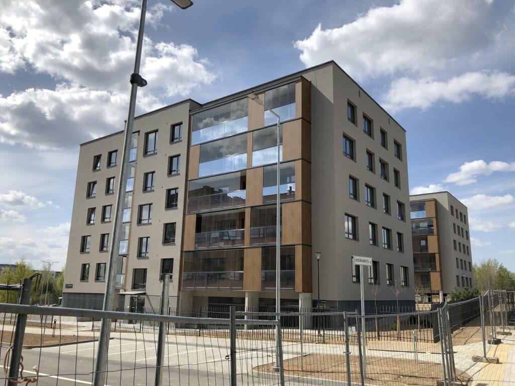 Martyno namai (M. Mažvydo g.) - Multi apartment - construction photos