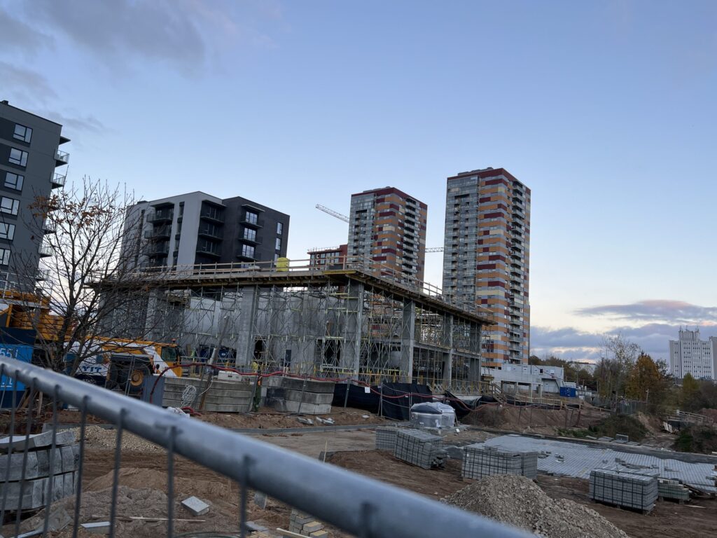 Sky Office (Spaudos g. 7) - Office center - construction photos