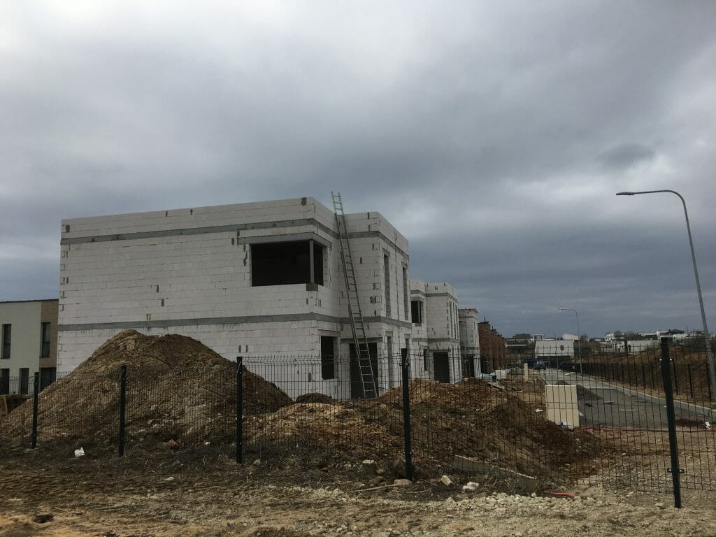 Kalnėnų slėnis 4 etapas (Lyvių g. 29) - Row housing - construction photos
