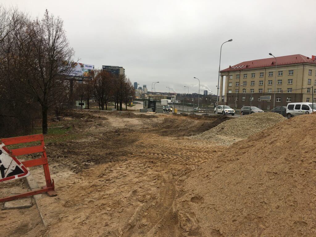 Neries senvagės slėnis (Linkmenų g.) - Bike path, Park - construction photos